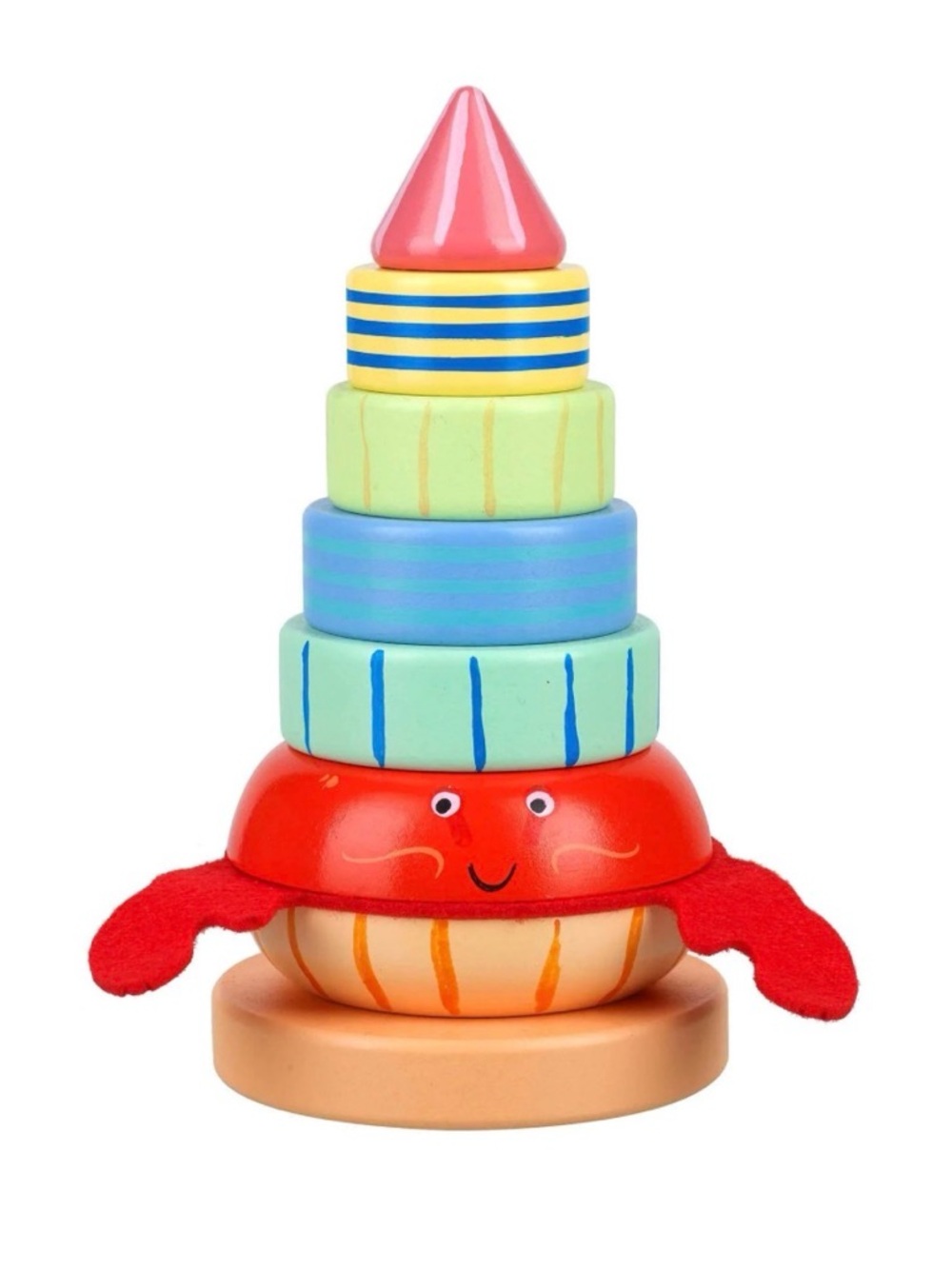 Orange tree toys hermit crab stacking toy
